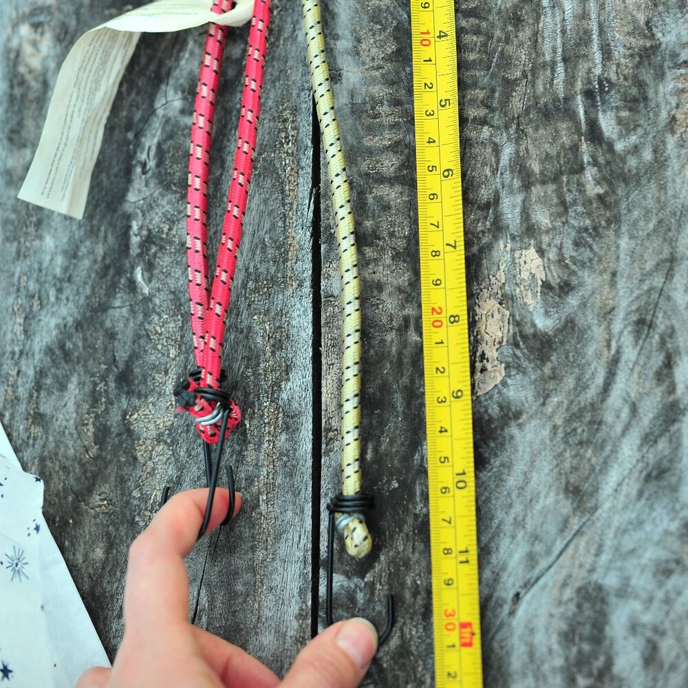 3x Hooked Elastic Ropes Ties Pro Heavy Duty Bike Bin Elastic Holders